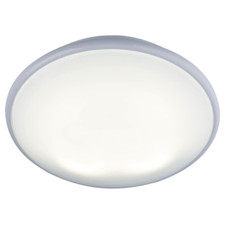 IP20 38W 2D HF Bulkhead Light Fitting Opal Diffuser & White Base - No Bulb