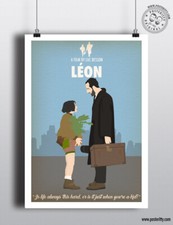 LEON the professional - Minimalist Poster Minimal Design Print Posteritty Art