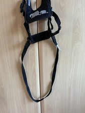 Boots Padded Harness And Walking Rein. Black With Grey Elephant Motif