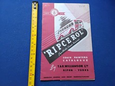 1955, BUS AND COACH PAINTS AND FINISHES, RIPCEROL, T WILLIAMSON RIPON YORKSHIRE