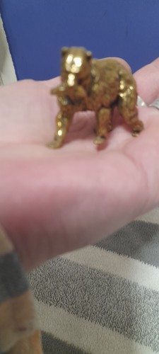 Brass bear with - fish, mouth