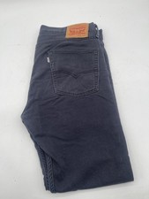 Levis 513 Jeans Mens 36W 32L Black Denim Jeans 