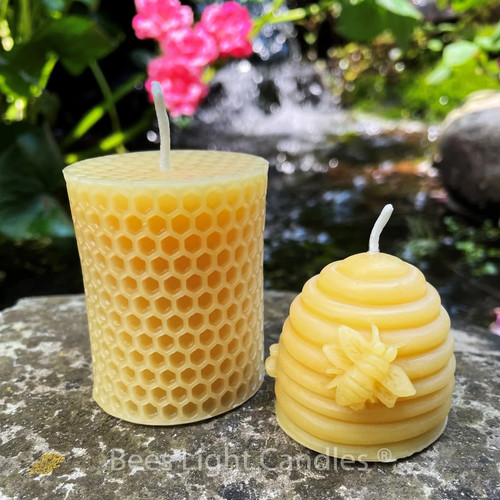 Honeybee candle gift - gift, set