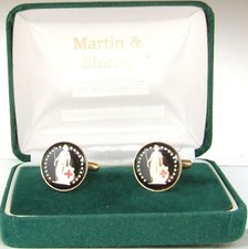 SWISS cufflinks made from real