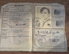 German Kennkarte Cloth ID