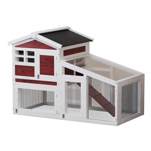 Tier wooden rabbit hutch - 2,