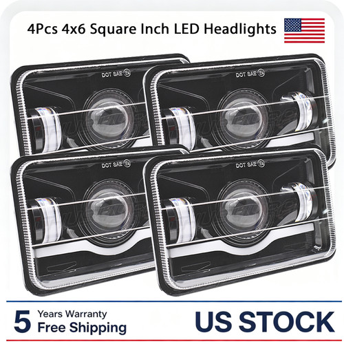 Super bright 4pc 4x6 inch - 4x6",