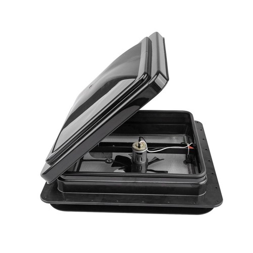 420x420mm black roof vent 12v - 420x420mm,