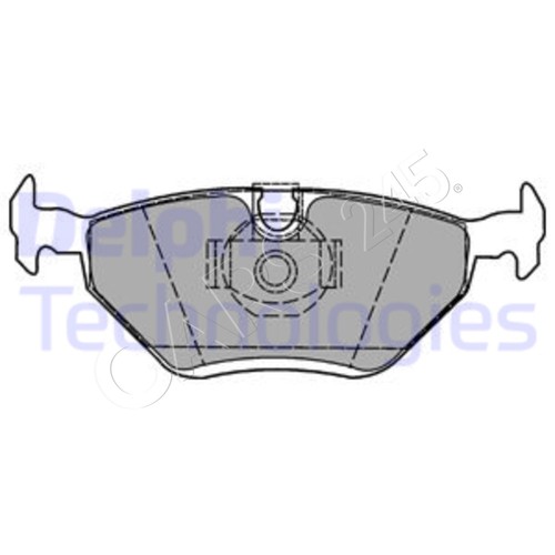 Disc brake pad set delphi - brake, fits