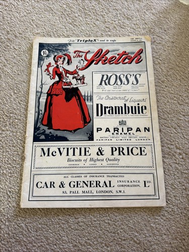Vintage 1947 the - the, sketch