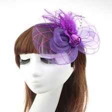 Beaded Feather Hair Fascinator