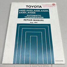 Toyota CELICA A40D - A44DL 1981 AUTOMATIC Transmission  REPAIR  MANUAL