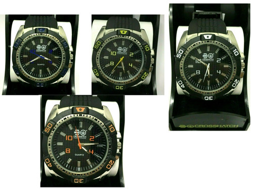 Crosshatch men quartz watch - crosshatch,