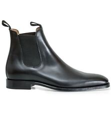 Handmade men black chelsea
