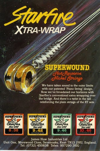 1985 starfire guitar - starfire, strings