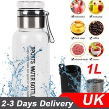 1000ml Glass Water Bottle High