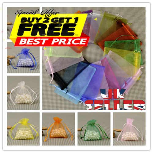 100pcs organza gift bags - 10-100pcs,