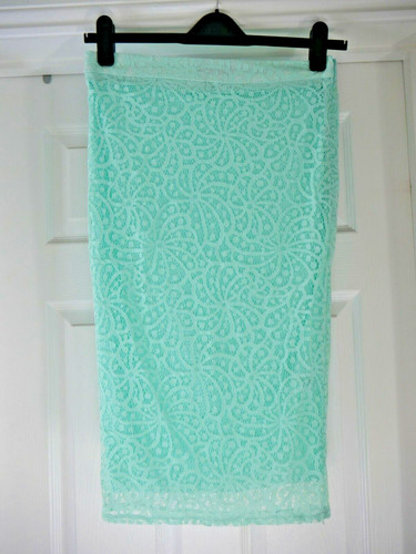 Pastel green pencil skirt size - green,