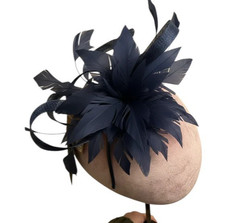 Women Flower Feather Hair Hat