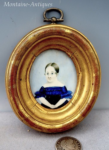Miniature folkart portrait - miniature,