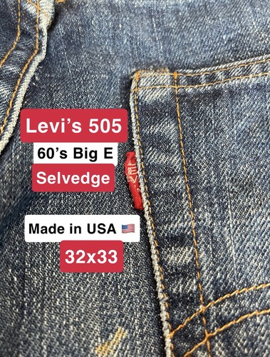 Vintage 1960s levi 505 - vintage, big