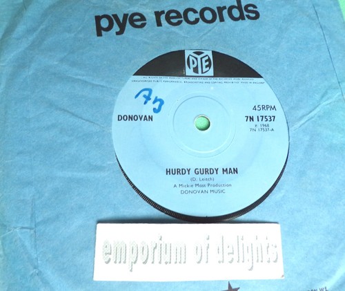Donovan hurdy gurdy man - gurdy, 7"