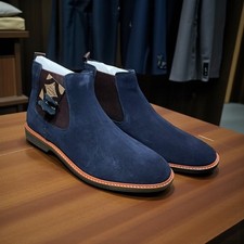 Cavani Men's Navy Suede