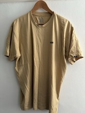 VANS Men's T-Shirt Classic Fit Size Large Short Sleeve Cotton Beige