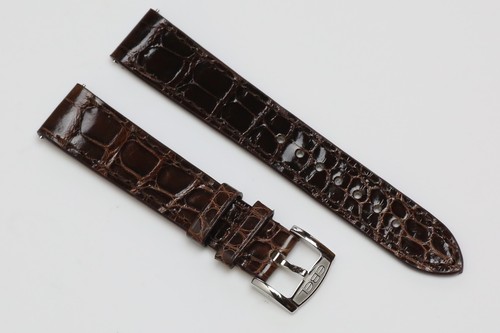 Ebel shiny brown alligator - shiny,