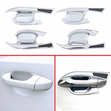 4X Chrome Door Handle Bowl