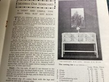 1930,s Scale Elevation,s Plan etc. to make a (Modern) Oak 4 Ft Sideboard