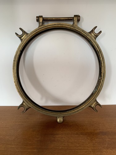 Antique bronze ships oval - antique,