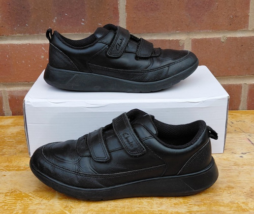 Clarks boys black leather - boys,