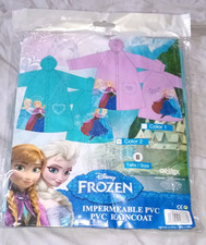 New disney frozen pvc raincoat - new,