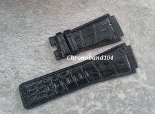 Genuine OEM Bell & Ross 24mm Black Leather Watch Strap Band NEW!!