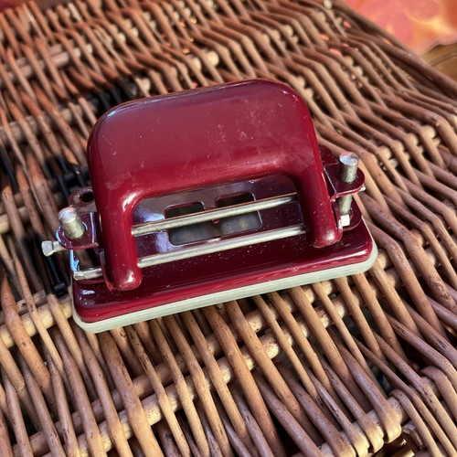 Vintage paper hole punch - vintage,