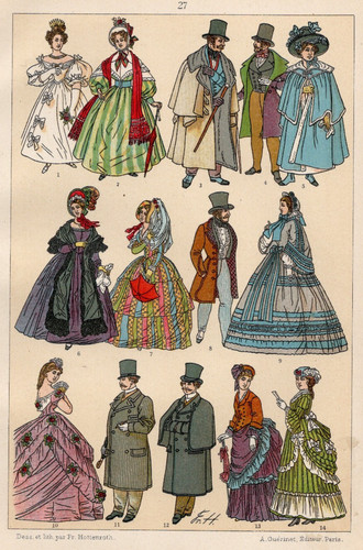 Victorian costume crinolines - victorian,