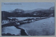 1 Old Postcard of Barmouth Viaduct and Cader Idris, Wales. (1918)