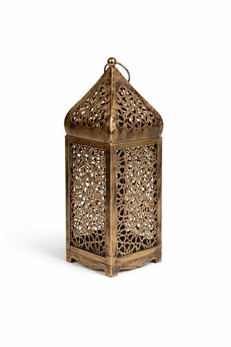 Moroccan style metal lantern - moroccan,