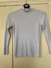 Nutmeg Lavender Skinny Rib Jumper/ Top Size 10