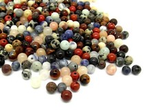 Gemstone round beads mixed - round,