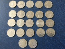 22 different 50p pieces