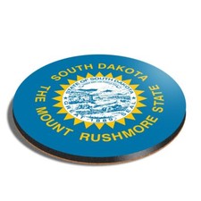 Round MDF Coaster South Dakota