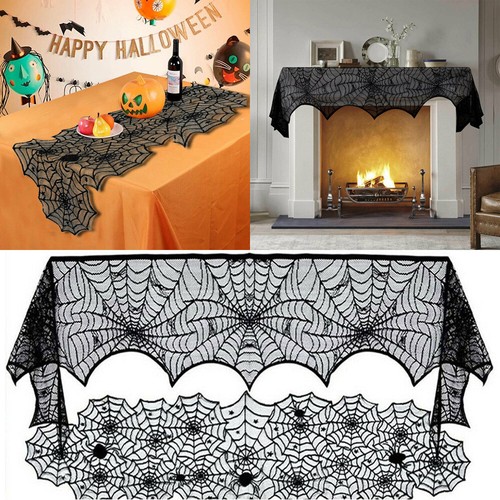 Halloween spider web table - web,
