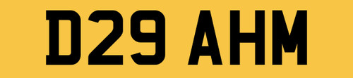 Ahmed car reg number plate - ahmed,