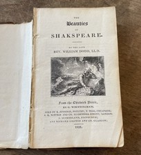 c1821 Beauties of Shakespeare by Rev. William Dodd Chiswick Press- Restoration