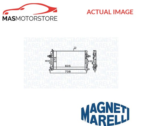 Engine cooling radiator - engine,