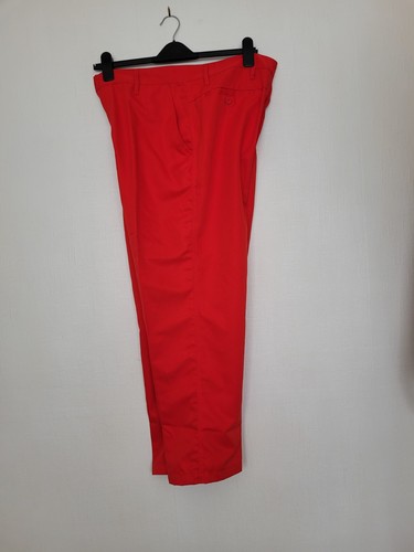 Bright red mans dunlop - red, golf
