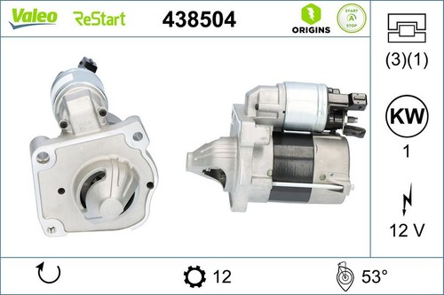 Valeo 438504 starter - valeo, fits