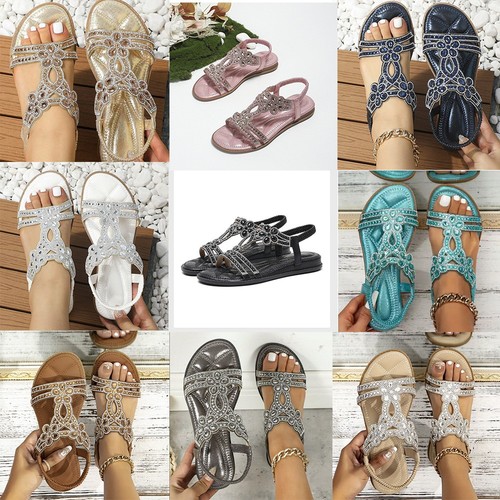 Womens ladies flat sandals - womens,